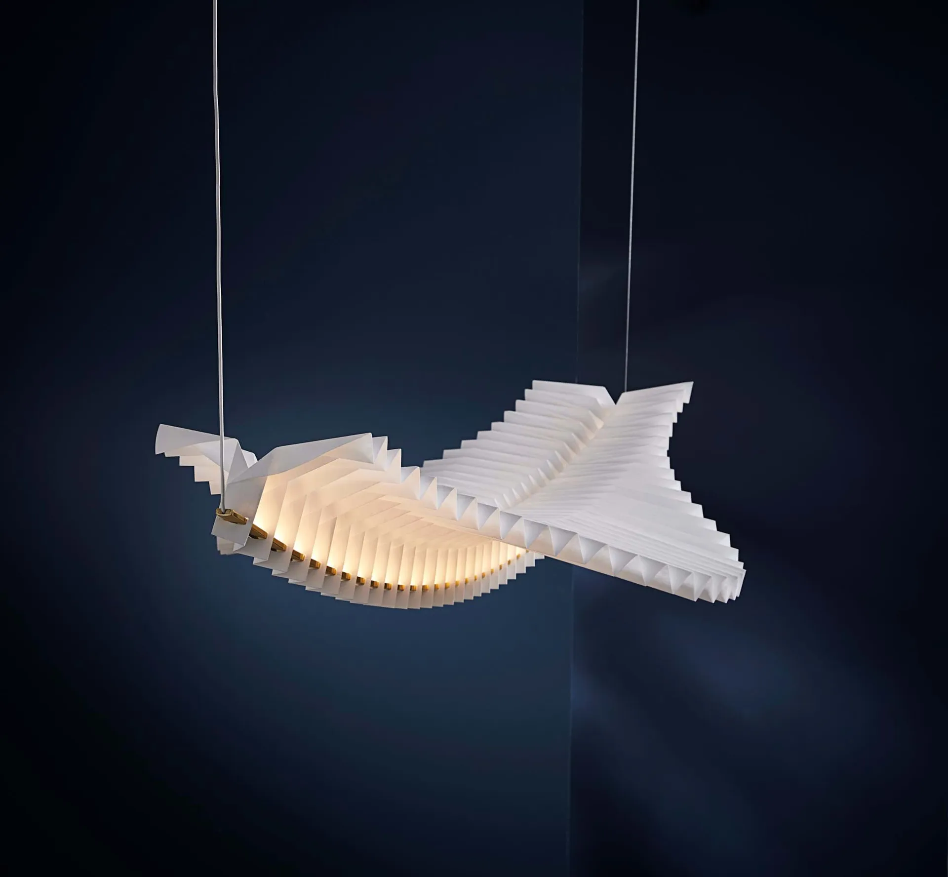 Sora pendel, Solid brass-white Frandsen