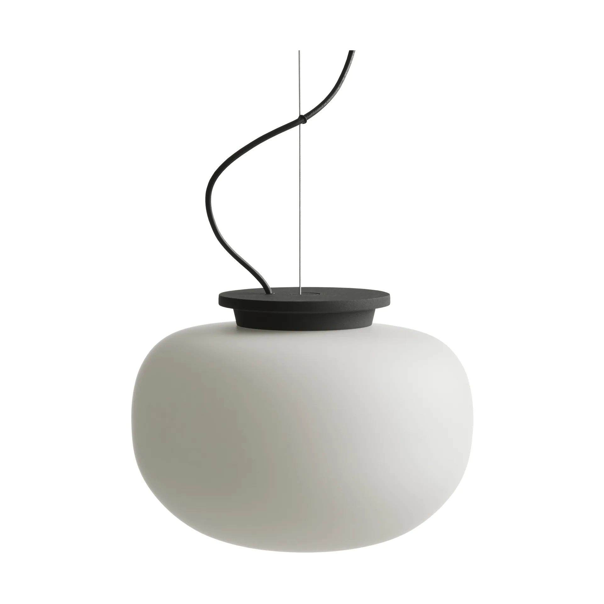 Supernate pendel , Opal white-black, Ø28 cm Frandsen