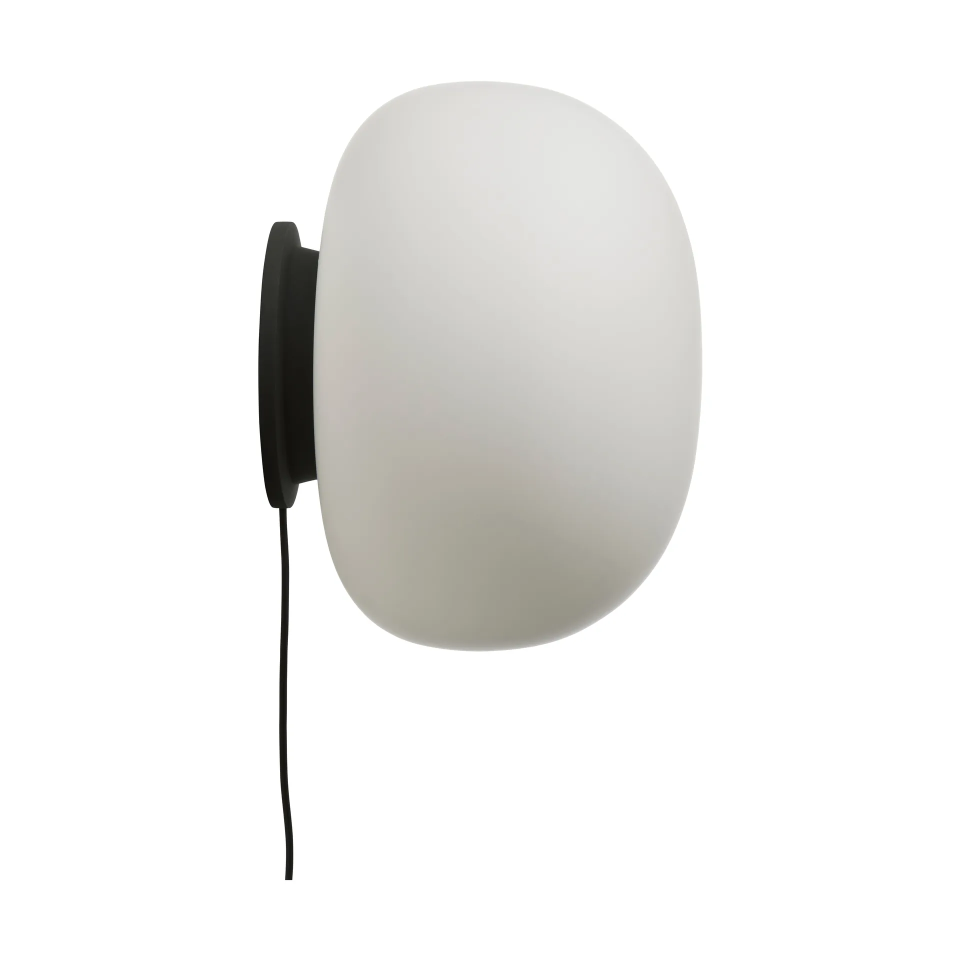 Supernate væglampe, Opal white-black, Ø38 cm Frandsen