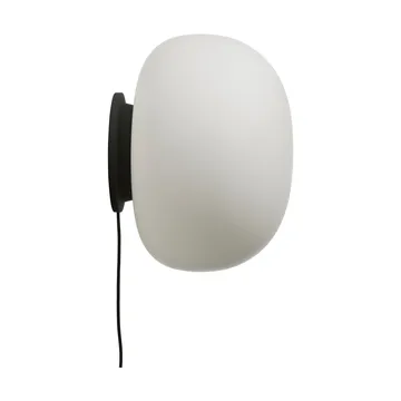 Supernate væglampe - Opal white-black, Ø38 cm - Frandsen