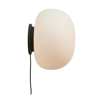 Supernate væglampe - Opal white-black, Ø38 cm - Frandsen