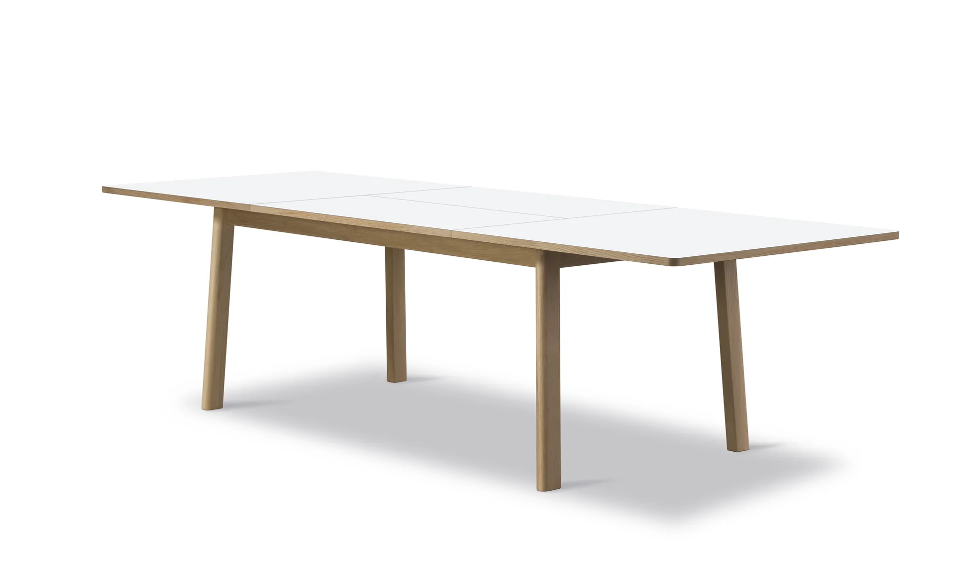 Ana spisebord 180–280×95 cm, Nanolaminat hvid-sæbet  eg Fredericia Furniture