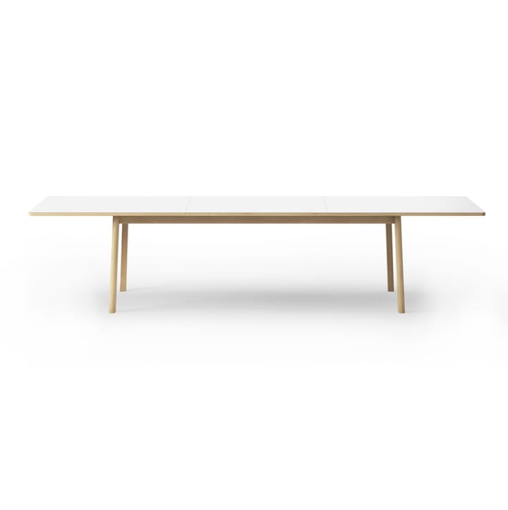Ana spisebord 220-320x95 cm, Nanolaminat hvid-sæbebehandlet eg Fredericia Furniture