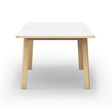Ana spisebord 220-320x95 cm - Nanolaminat hvid-sæbebehandlet eg - Fredericia Furniture