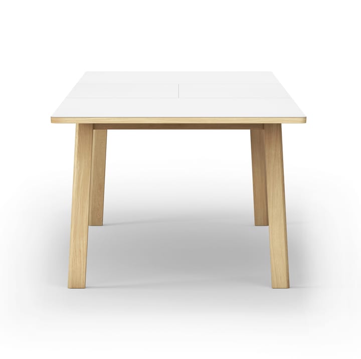 Ana spisebord 220-320x95 cm, Nanolaminat hvid-sæbebehandlet eg Fredericia Furniture