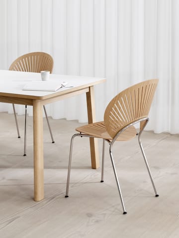 Ana spisebord 220-320x95 cm - Nanolaminat hvid-sæbebehandlet eg - Fredericia Furniture