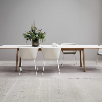 Ana spisebord 220-320x95 cm - Nanolaminat hvid-sæbebehandlet eg - Fredericia Furniture