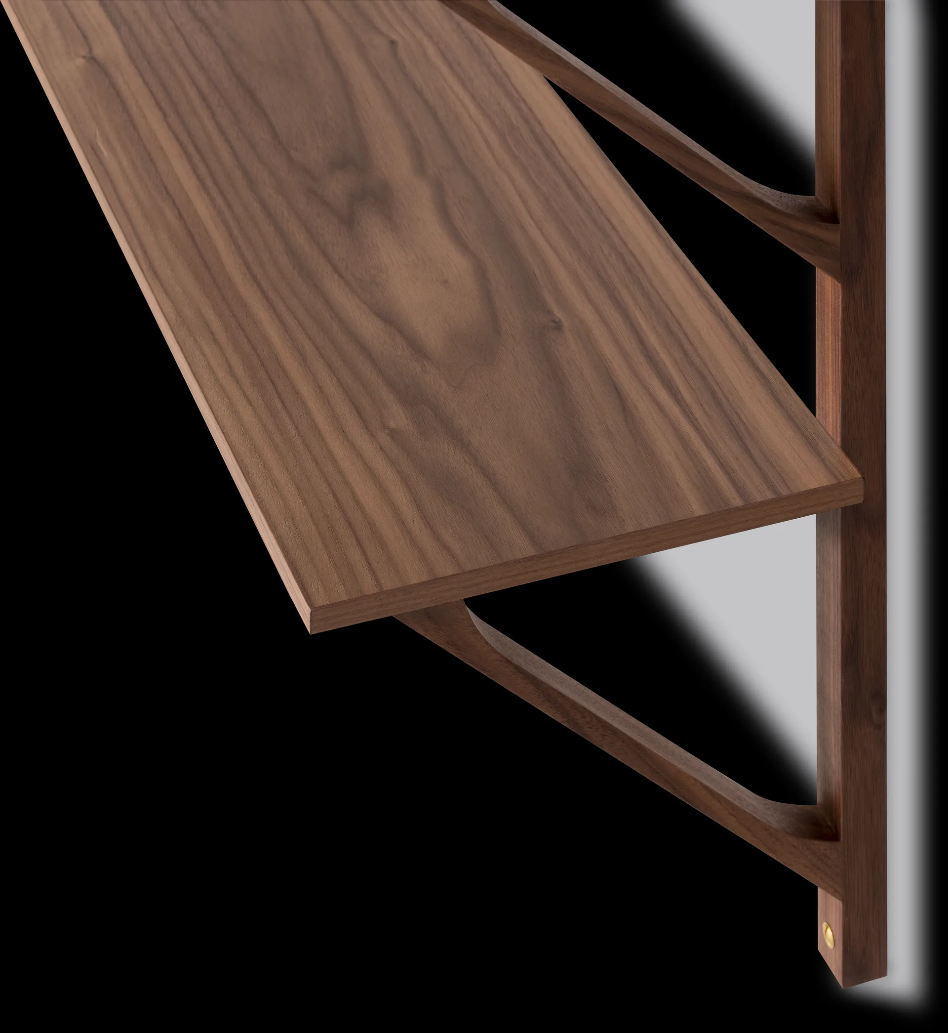 BM29 hylde 78x61 cm, Walnut lacquer Fredericia Furniture