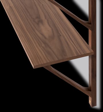 BM29 hylde 78x61 cm - Walnut lacquer - Fredericia Furniture