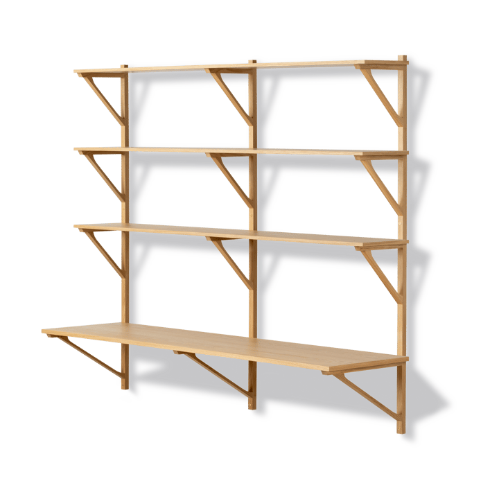 BM29 hylde med skrivebord 149x134 cm - Oak lacquer - Fredericia Furniture