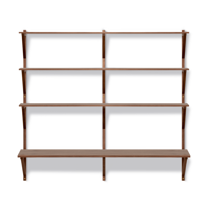BM29 hylde med skrivebord 149x134 cm, Walnut lacquer Fredericia Furniture