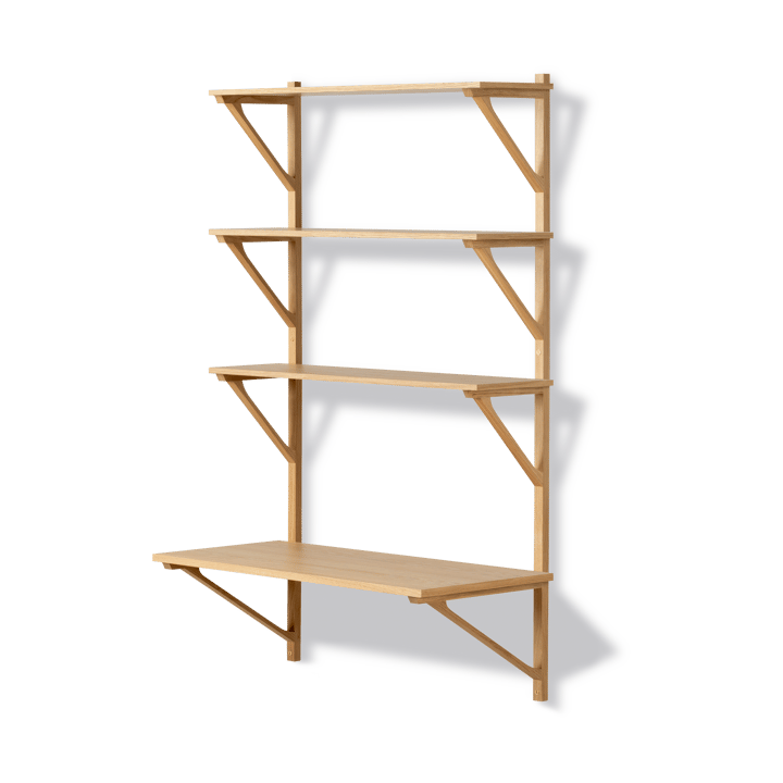 BM29 hylde med skrivebord 78x134 cm - Oak lacquer - Fredericia Furniture