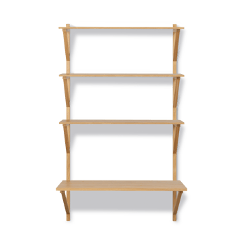 BM29 hylde med skrivebord 78x134 cm - Oak lacquer - Fredericia Furniture