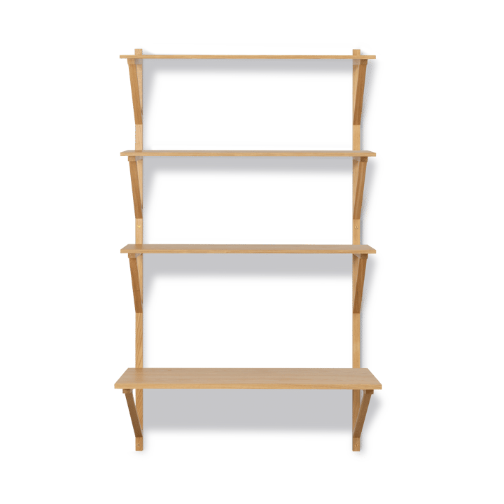 BM29 hylde med skrivebord 78x134 cm, Oak lacquer Fredericia Furniture