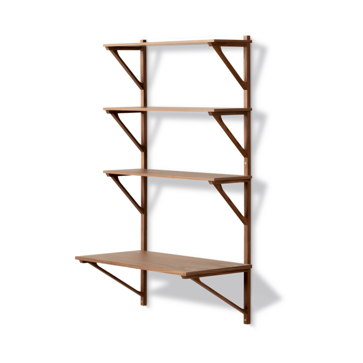 BM29 hylde med skrivebord 78x134 cm - Walnut lacquer - Fredericia Furniture