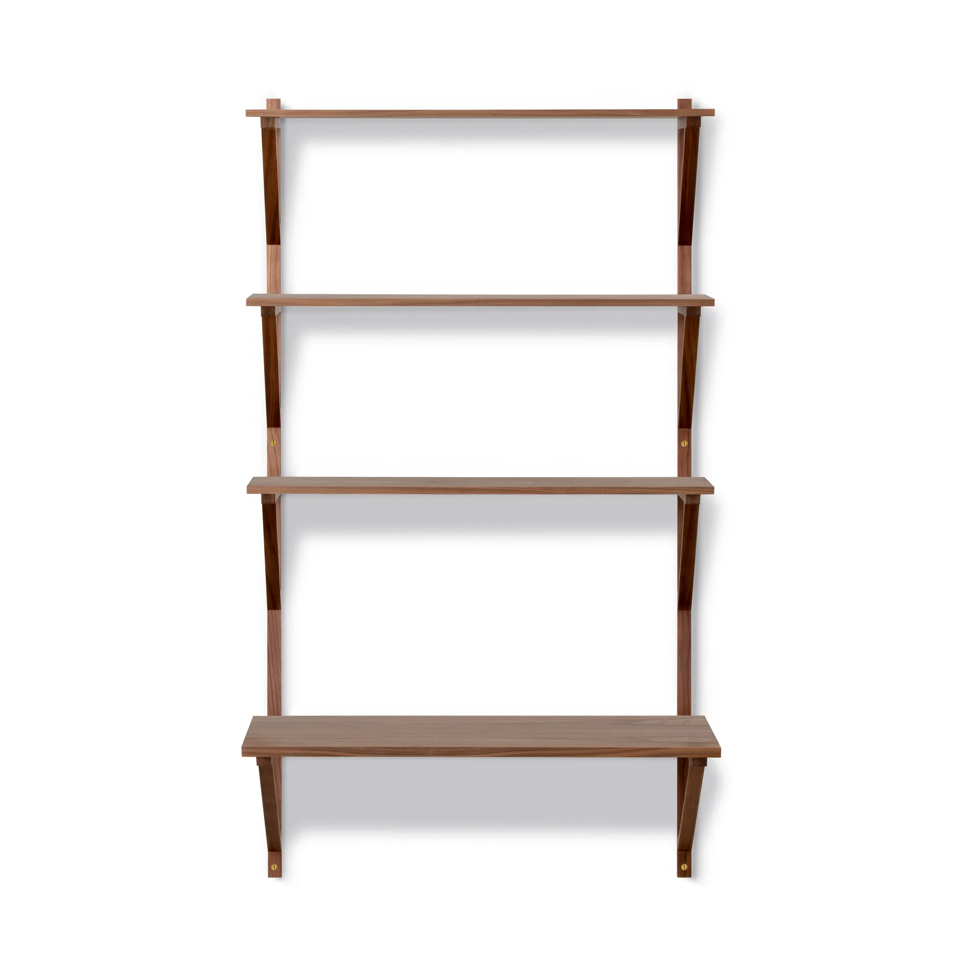 BM29 hylde med skrivebord 78x134 cm, Walnut lacquer Fredericia Furniture