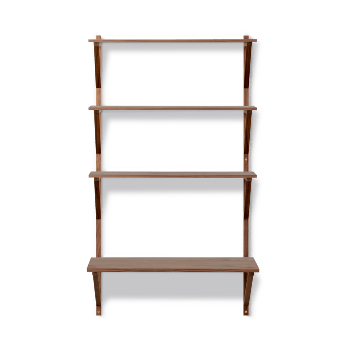 BM29 hylde med skrivebord 78x134 cm, Walnut lacquer Fredericia Furniture