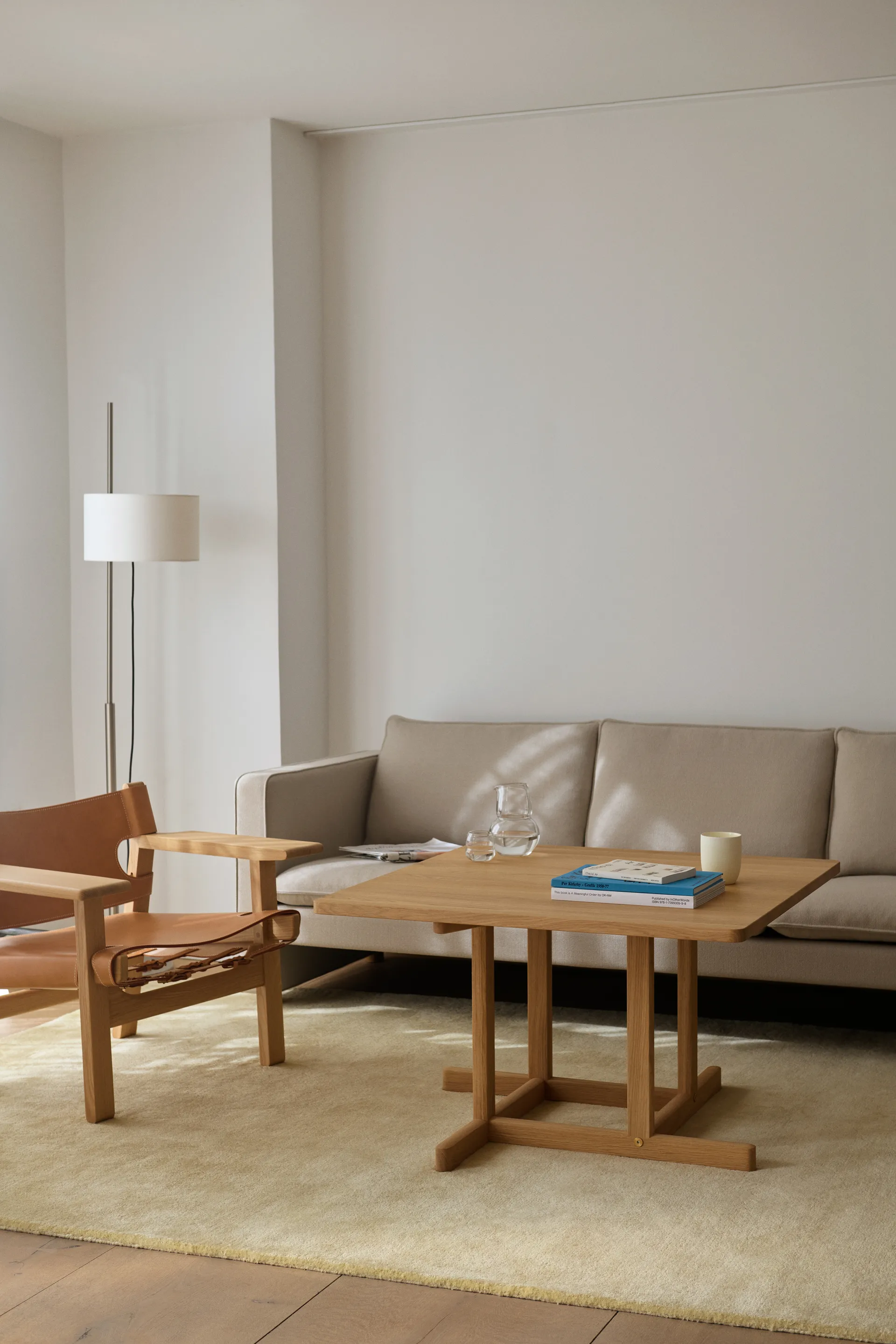 BM80 Mogensen Coffee Table 90x90 cm, Lysolieret eg Fredericia Furniture