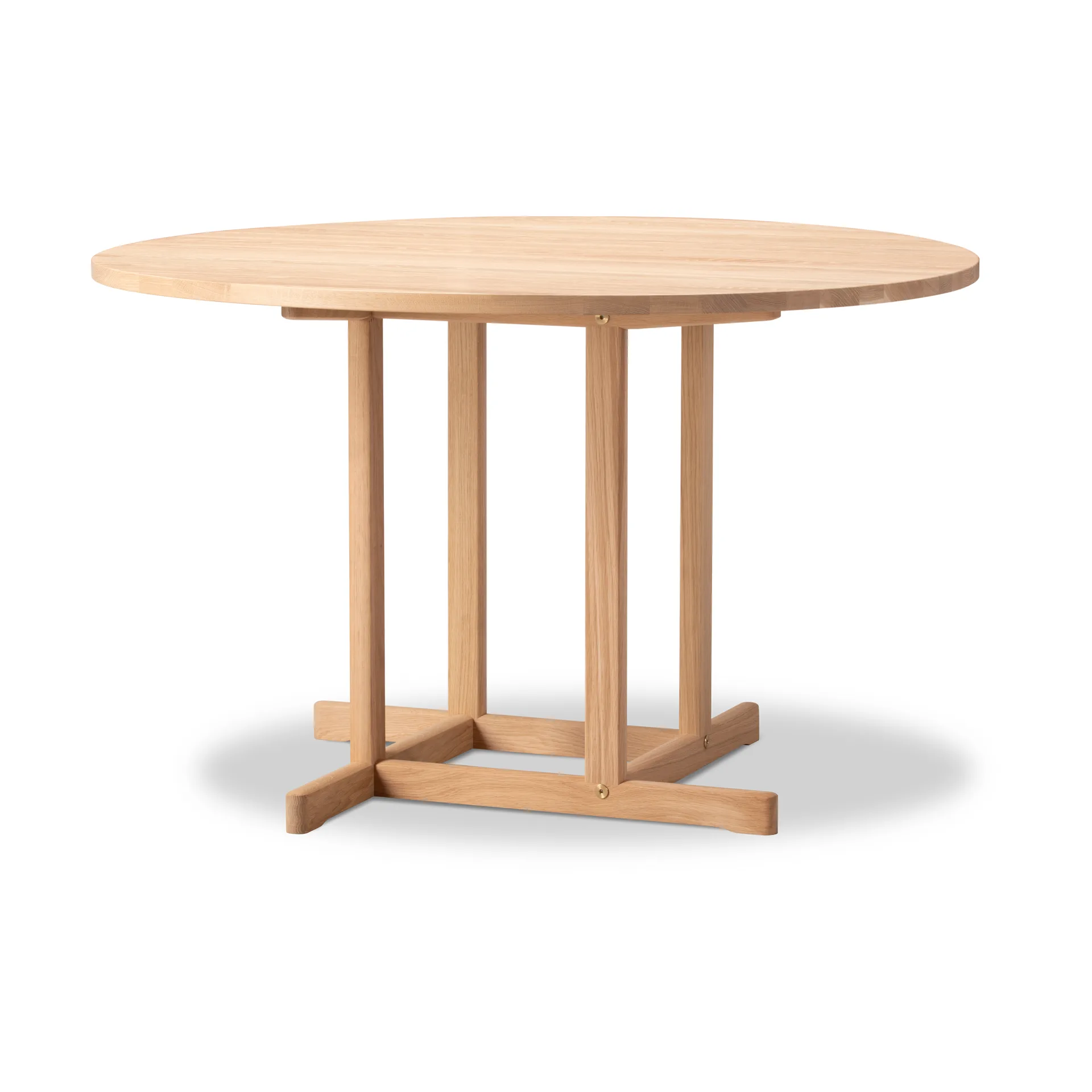 BM80 Mogensen Shaker Table bord Ø120 cm, Lysolieret eg Fredericia Furniture