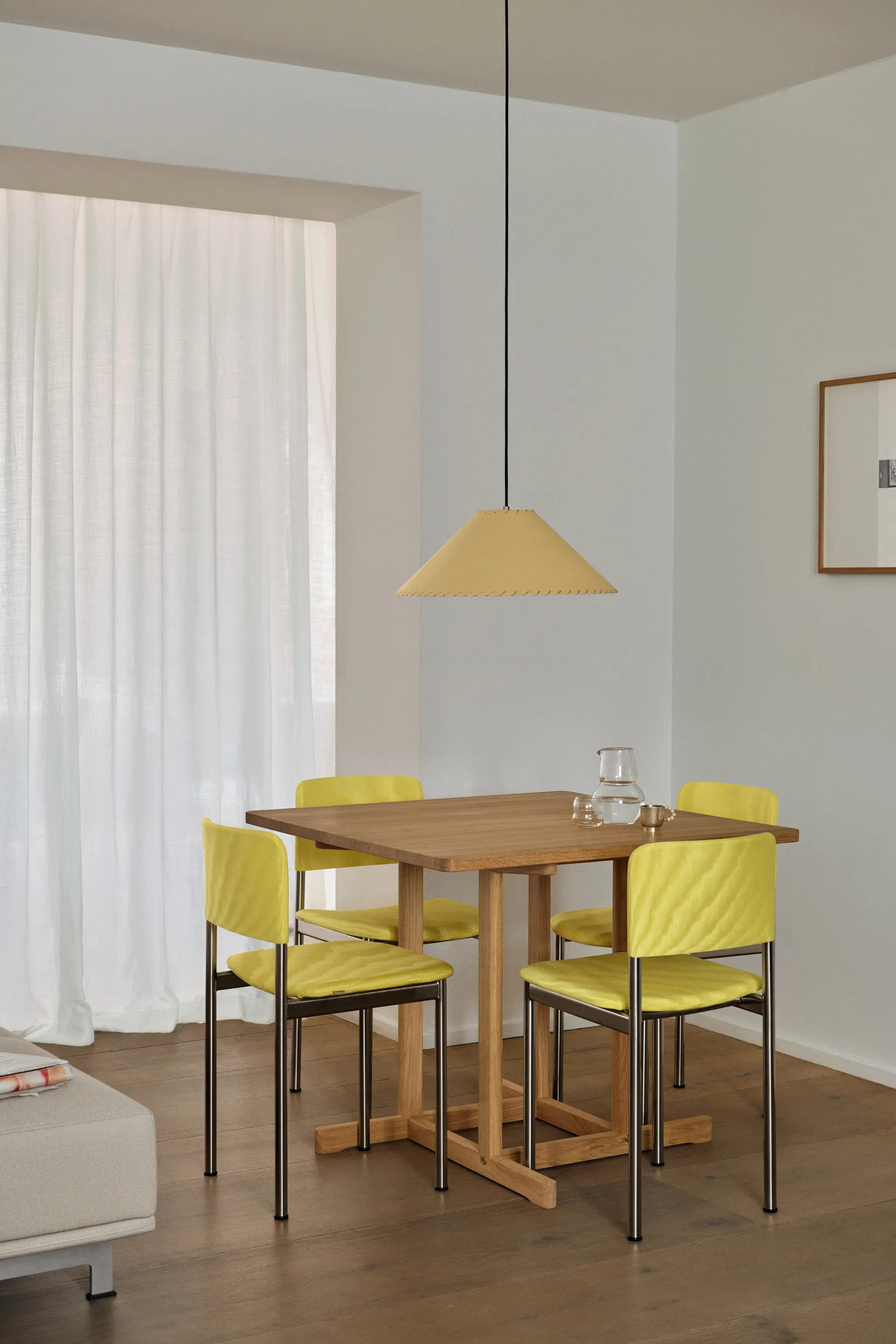 BM80 Mogensen Shaker Table bord 90x90 cm, Lysolieret eg Fredericia Furniture