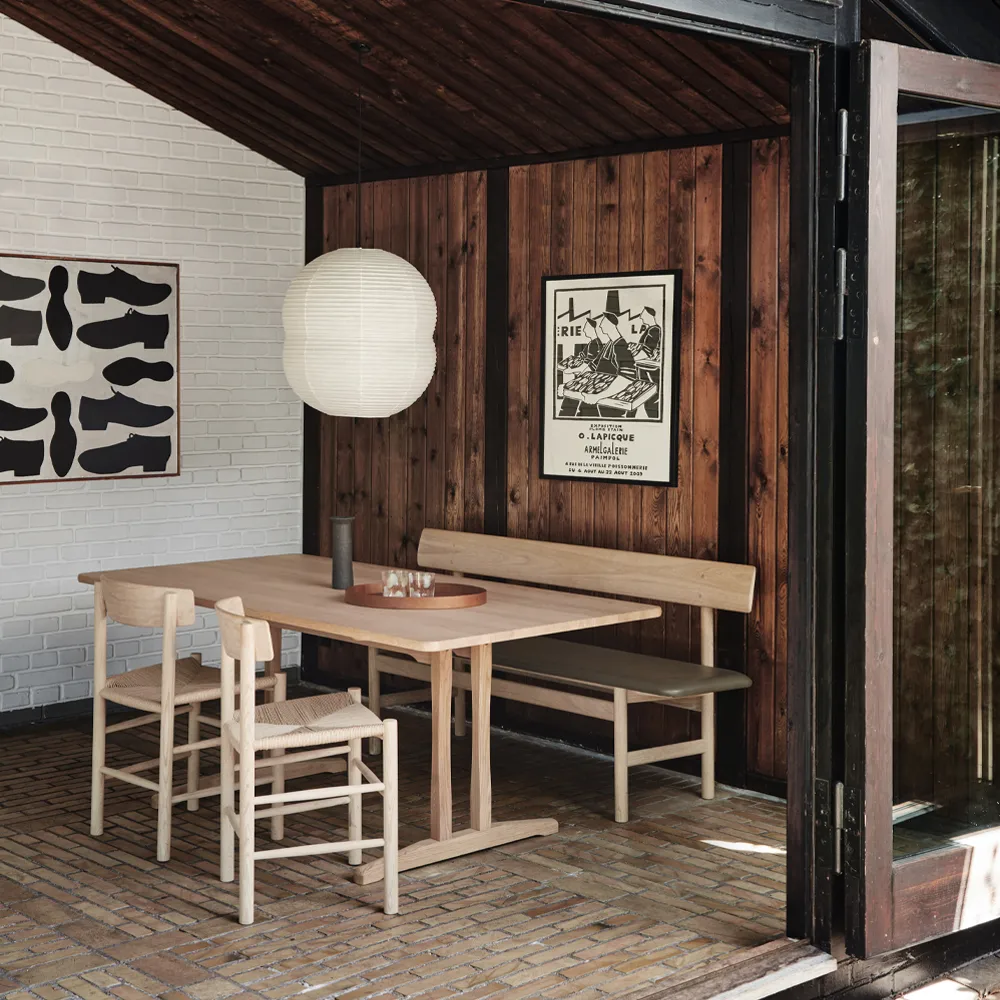 C18 Shaker spisebord, Sæbet  eg, 220x90 cm Fredericia Furniture