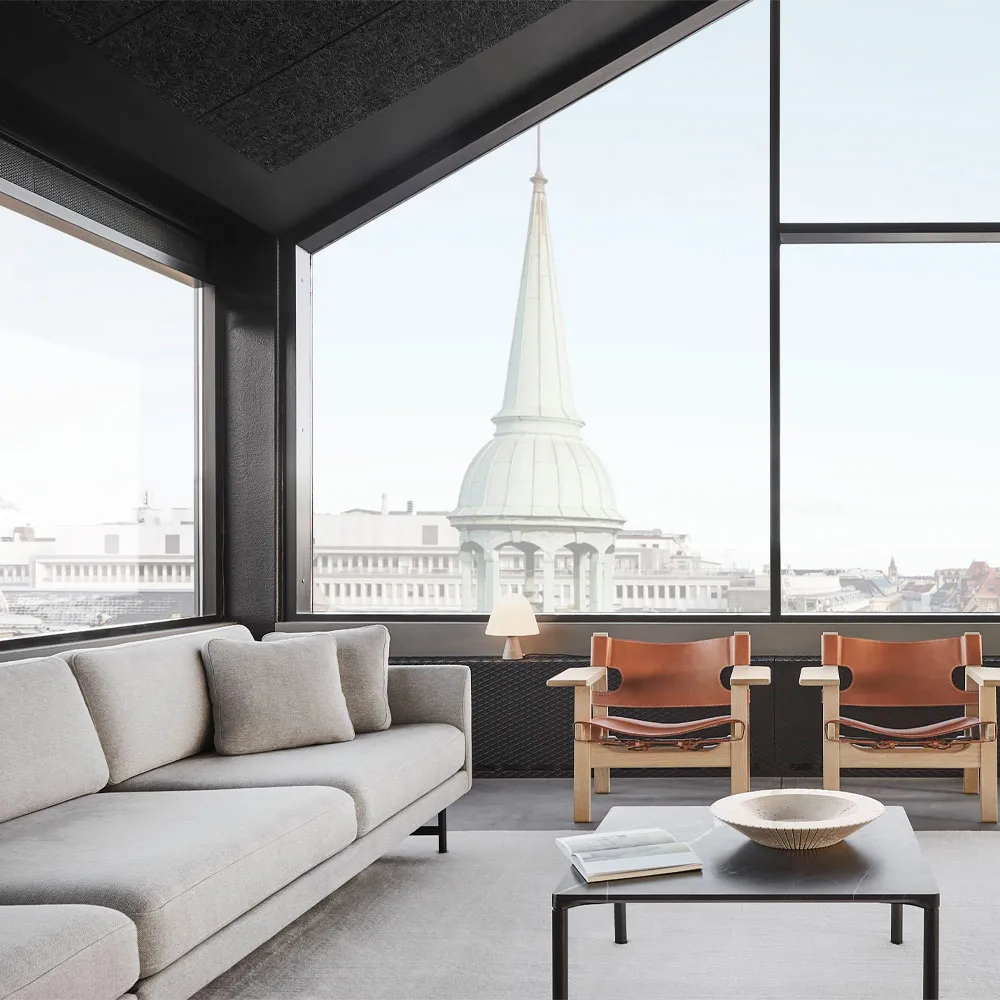 Calmo 5623 sofa, Sunniva 783-sort stål Fredericia Furniture