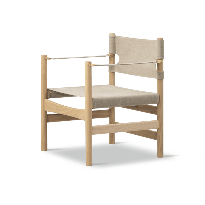 Canvas 21 karmstol - Naturel canvas-lysolieret eg - Fredericia Furniture