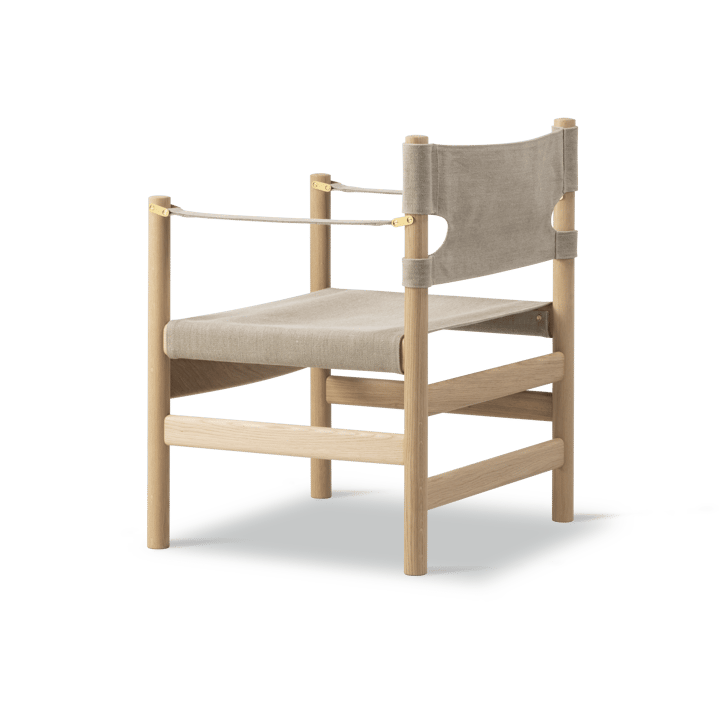 Canvas 21 karmstol, Naturel canvas-lysolieret eg Fredericia Furniture