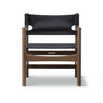 Canvas 21 karmstol - Sort canvas-olieret eg - Fredericia Furniture