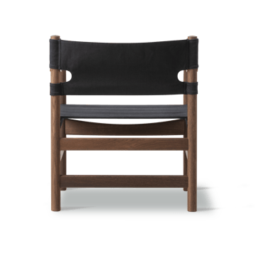 Canvas 21 karmstol - Sort canvas-olieret eg - Fredericia Furniture