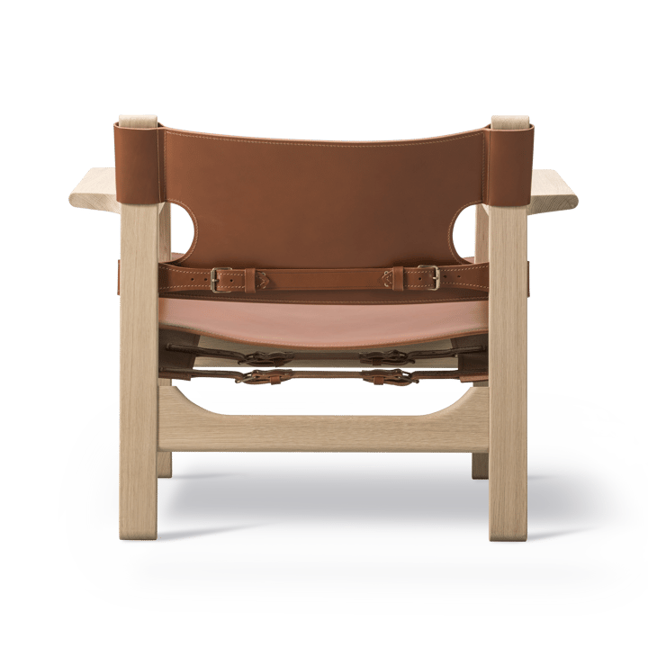 Den spanske stol lænestol, Læder cognac-lys olieret eg Fredericia Furniture