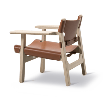 Den spanske stol lænestol - Læder cognac-lys olieret eg - Fredericia Furniture