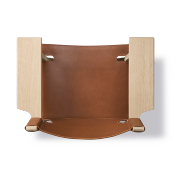 Den spanske stol lænestol - Læder cognac-lys olieret eg - Fredericia Furniture