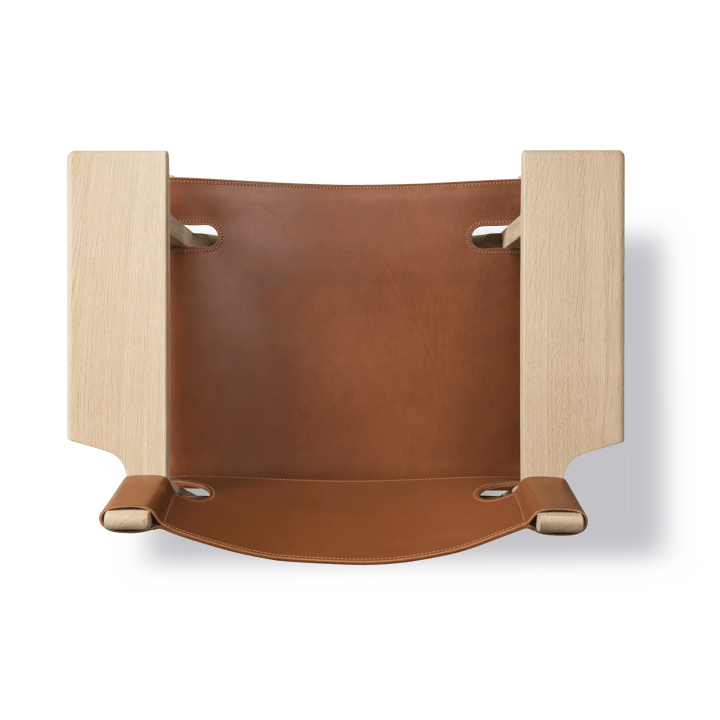Den spanske stol lænestol, Læder cognac-lys olieret eg Fredericia Furniture