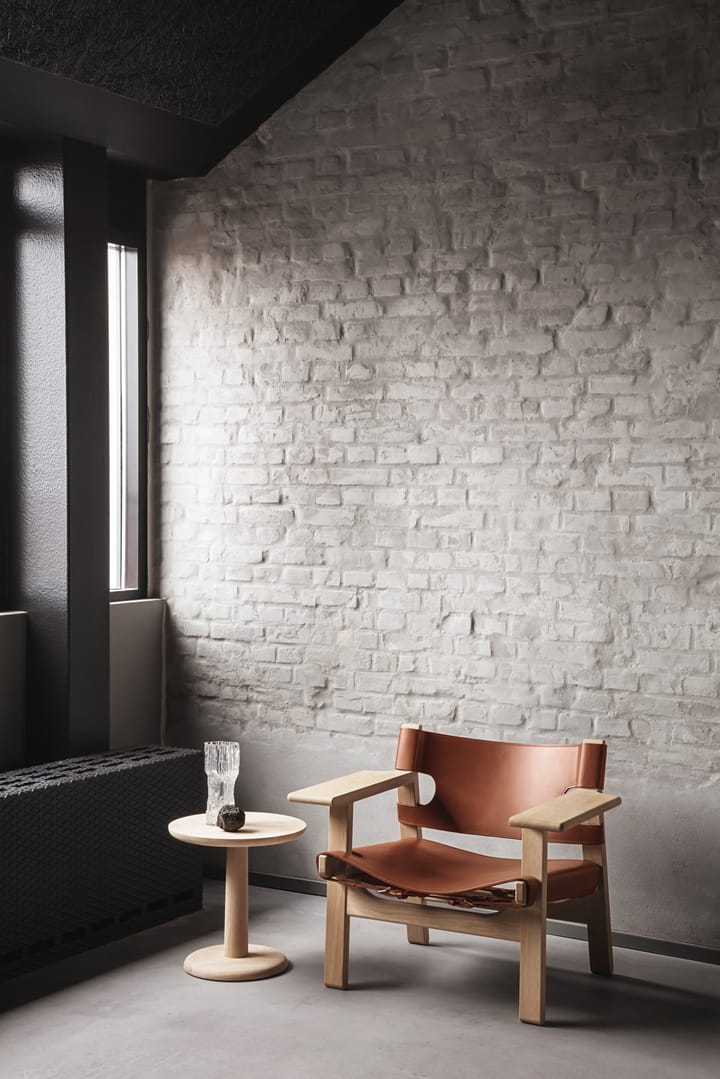 Den spanske stol lænestol, Læder cognac-lys olieret eg Fredericia Furniture