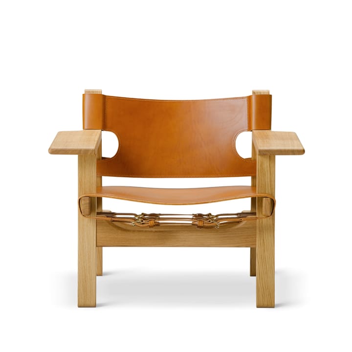 Den spanske stol lænestol - Læder cognac-olieret eg - Fredericia Furniture