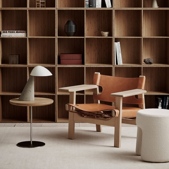 Den spanske stol lænestol, Læder cognac-olieret eg Fredericia Furniture