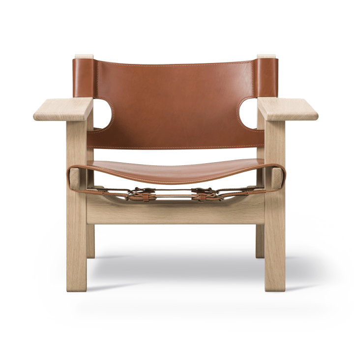 Den spanske stol lænestol - Læder cognac-såpolieret eg - Fredericia Furniture