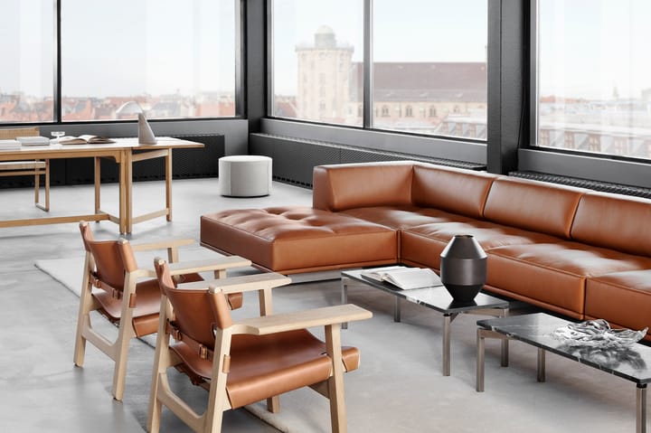 Den spanske stol lænestol, Læder cognac-såpolieret eg Fredericia Furniture