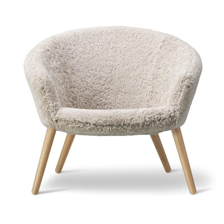 Ditzel loungefåtøj fåreskind - Moonlight-oak - Fredericia Furniture