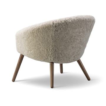 Ditzel loungefåtøj fåreskind - Moonlight-walnut - Fredericia Furniture