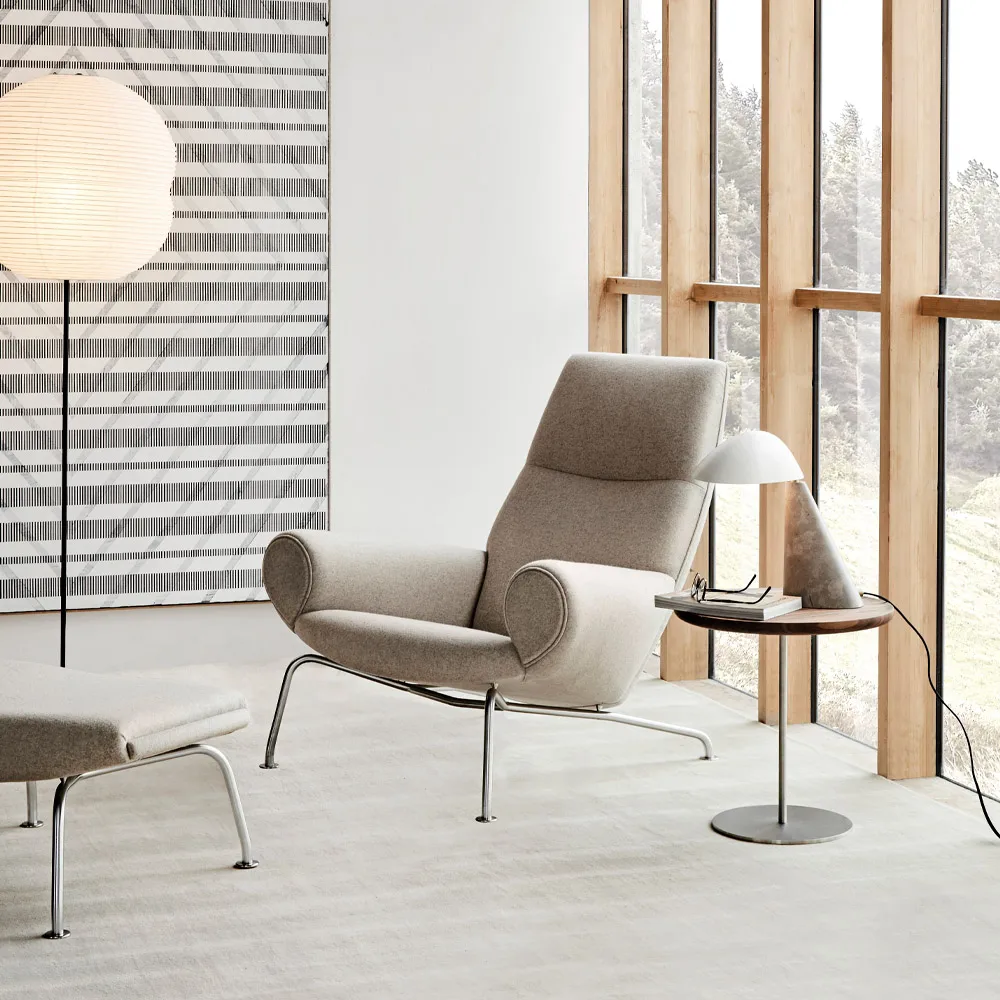 Fellow bordlampe, White-dark atlantico limestone Fredericia Furniture