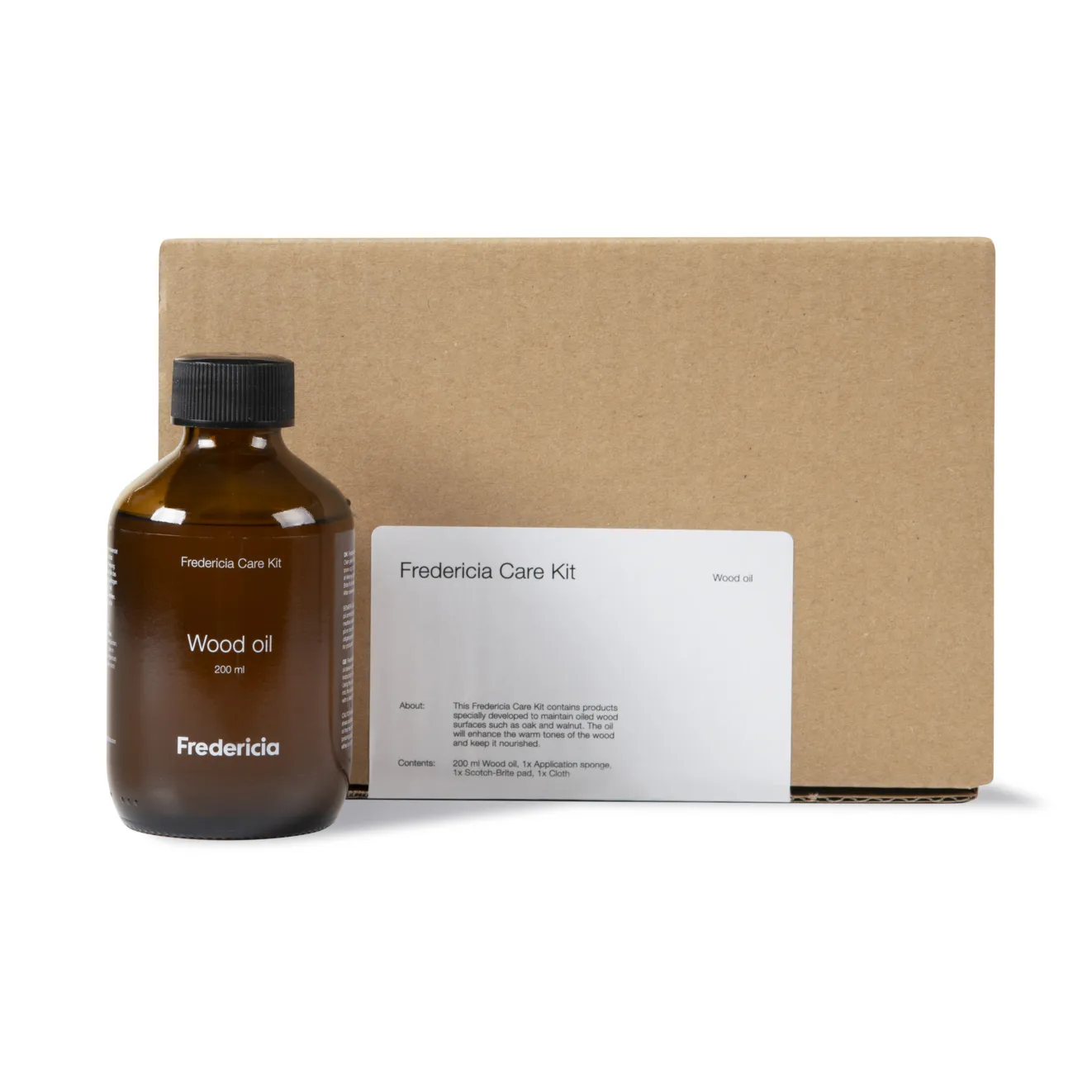 Fredericia møbelplejesæt træ, Eg og valnød Fredericia Furniture