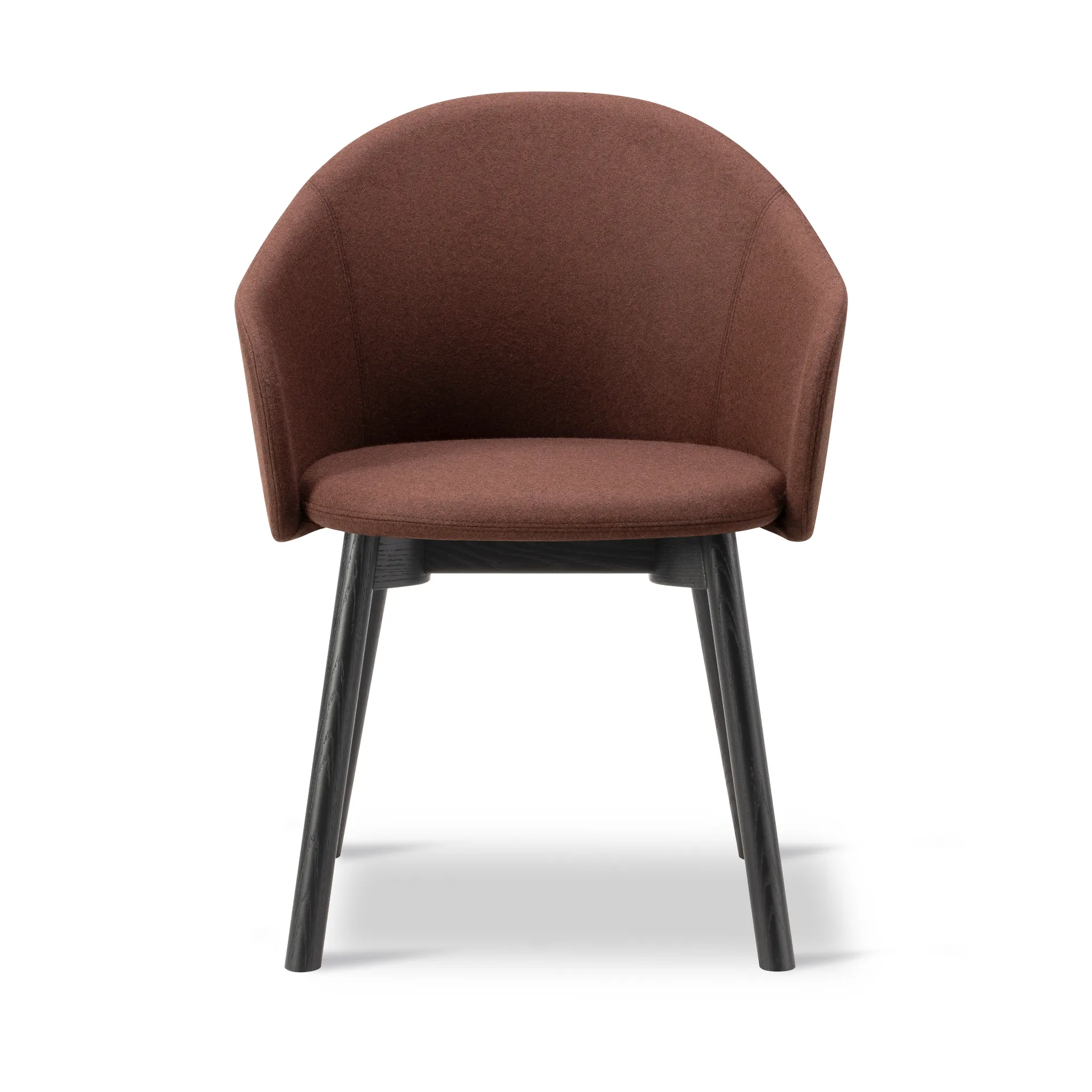 Gomo Armchair lænestol swivel-base 4-star, Blazer CUZ4D Dunalk-svartlakeret eg Fredericia Furniture