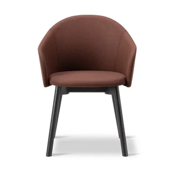 Gomo Armchair lænestol swivel-base 4-star - Blazer CUZ4D Dunalk-svartlakeret eg - Fredericia Furniture
