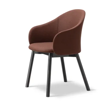 Gomo Armchair lænestol swivel-base 4-star - Blazer CUZ4D Dunalk-svartlakeret eg - Fredericia Furniture