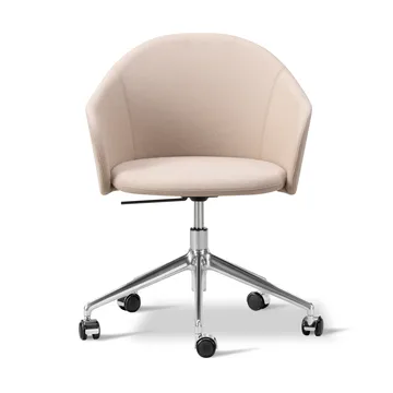 Gomo Armchair lænestol swivel-base 5-star - Blazer CUZ47 Fairfield-poleret aluminium - Fredericia Furniture