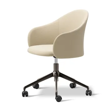 Gomo Armchair lænestol swivel-base 5-star - Mylla 221-flint - Fredericia Furniture