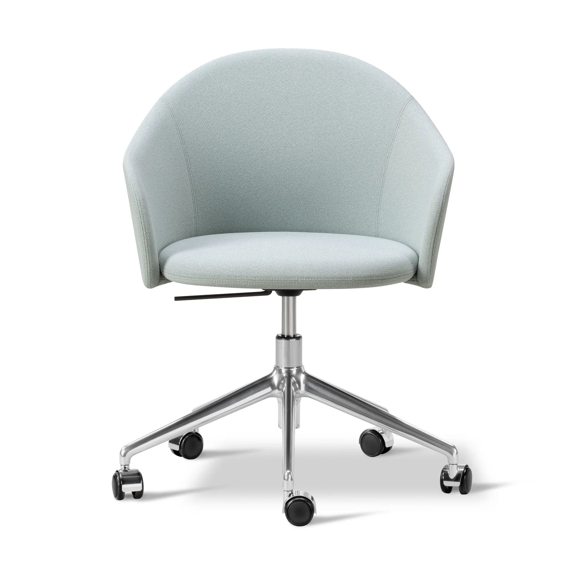 Gomo Armchair lænestol swivel-base 5-star, Mylla 811 - poleret aluminium Fredericia Furniture