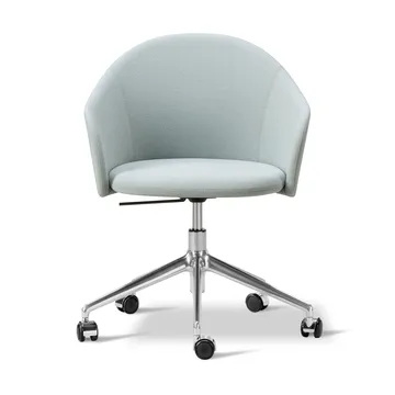 Gomo Armchair lænestol swivel-base 5-star - Mylla 811 - poleret aluminium - Fredericia Furniture